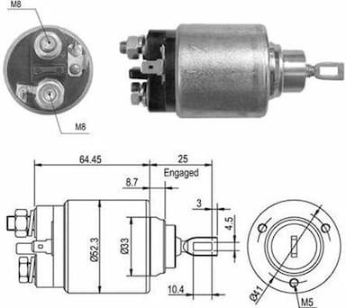 Ievilcējrelejs, Starteris MAGNETI MARELLI 940113050012 1