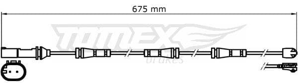 Indikators, Bremžu uzliku nodilums TOMEX Brakes TX 31-35 1