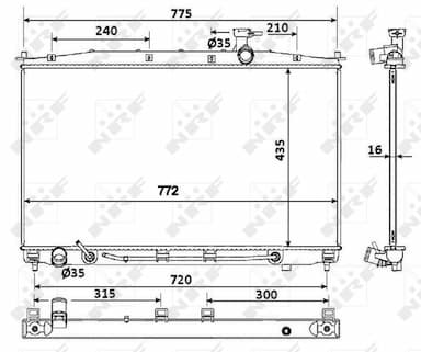 Radiators, Motora dzesēšanas sistēma NRF 53943 5