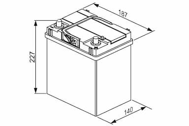 Startera akumulatoru baterija BOSCH 0 092 S40 180 5