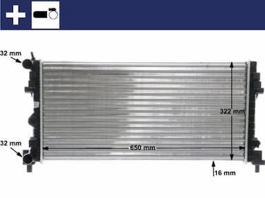 Radiators, Motora dzesēšanas sistēma MAHLE CR 2081 000S 1