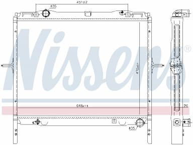 Radiators, Motora dzesēšanas sistēma NISSENS 66779 5