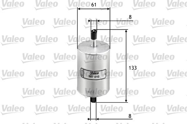 Degvielas filtrs VALEO 587010 1