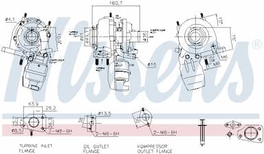 Kompresors, Turbopūte NISSENS 93498 8