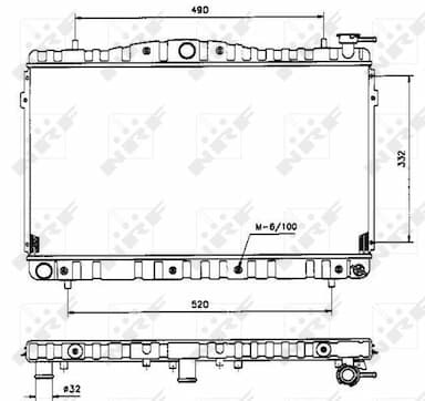 Radiators, Motora dzesēšanas sistēma NRF 53504 4