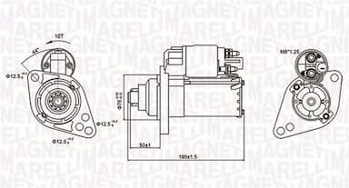 Starteris MAGNETI MARELLI 063721294010 1