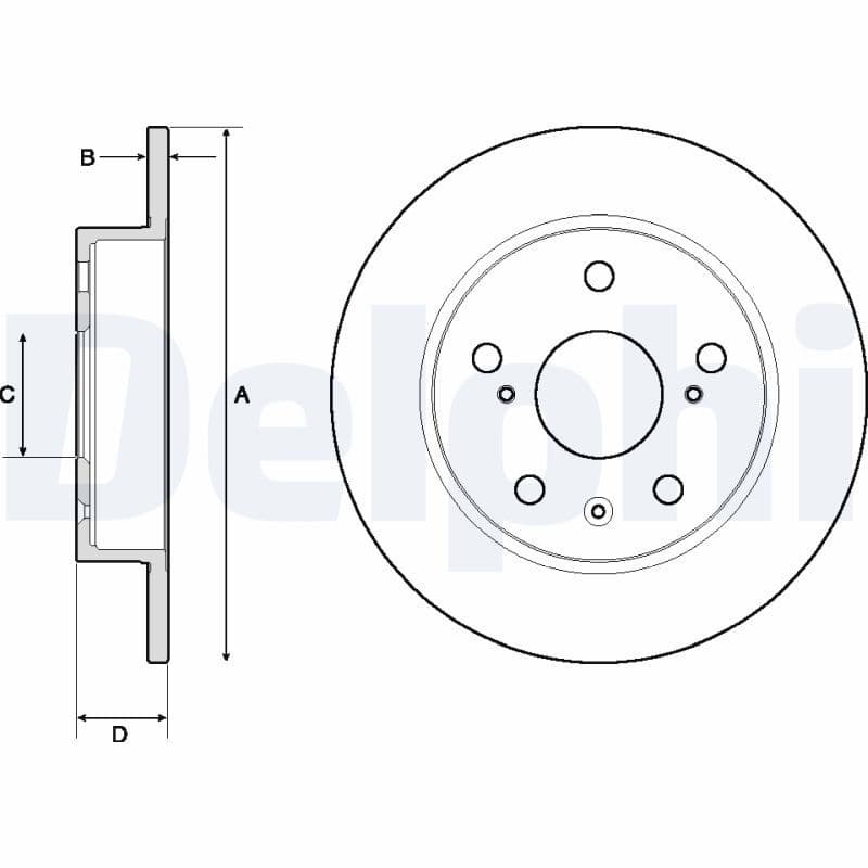 Bremžu diski DELPHI BG4709C 1