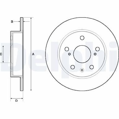 Bremžu diski DELPHI BG4709C 1