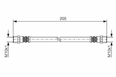 Bremžu šļūtene BOSCH 1 987 481 191 5