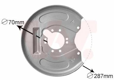 Dubļu sargs, Bremžu disks VAN WEZEL 3225373 1