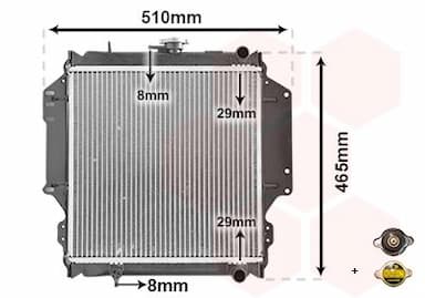 Radiators, Motora dzesēšanas sistēma VAN WEZEL 52002012 1