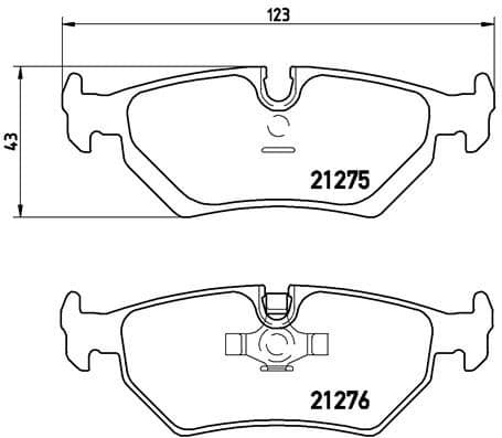 Bremžu uzliku kompl., Disku bremzes BREMBO P 23 062 1