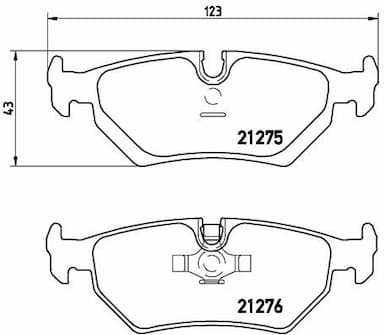 Bremžu uzliku kompl., Disku bremzes BREMBO P 23 062 1