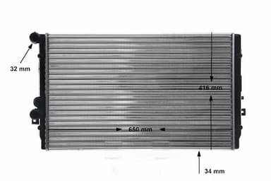 Radiators, Motora dzesēšanas sistēma MAHLE CR 854 001S 12