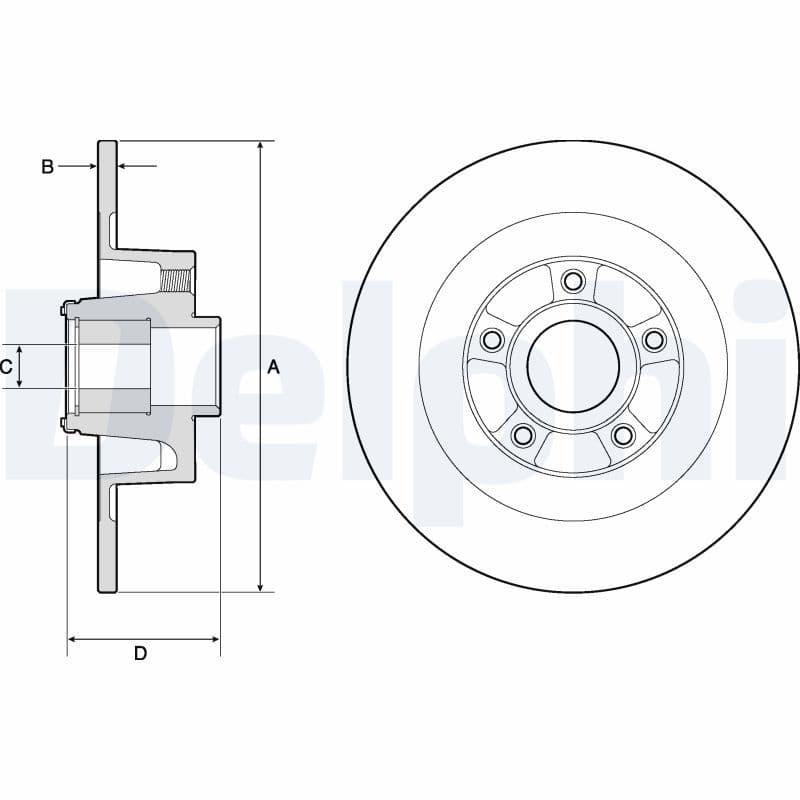 Bremžu diski DELPHI BG9135RS 1