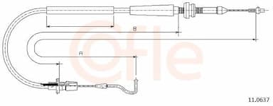 Akseleratora trose COFLE 11.0637 1