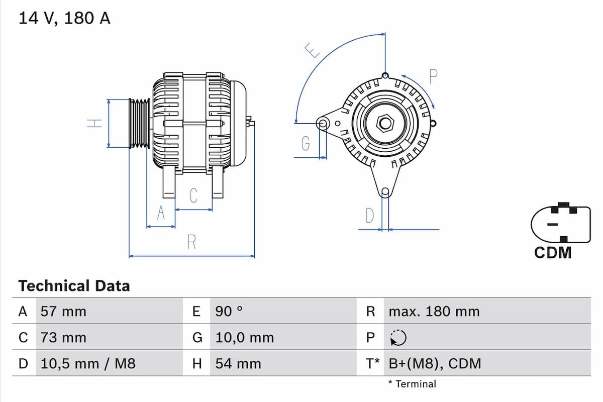 Ģenerators BOSCH 0 986 082 200 1