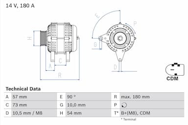 Ģenerators BOSCH 0 986 082 200 1