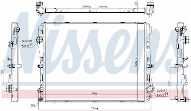 Radiators, Motora dzesēšanas sistēma NISSENS 606301 5