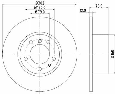 Bremžu diski HELLA 8DD 355 127-021 4