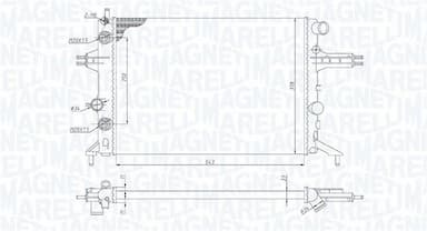 Radiators, Motora dzesēšanas sistēma MAGNETI MARELLI 350213192800 1