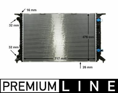 Radiators, Motora dzesēšanas sistēma MAHLE CR 910 000P 1