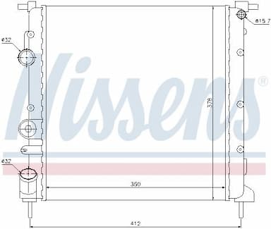 Radiators, Motora dzesēšanas sistēma NISSENS 638271 5