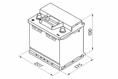 Startera akumulatoru baterija BOSCH 0 092 S30 030 6