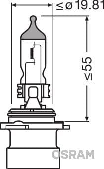 Kvēlspuldze ams-OSRAM 9006XS 3