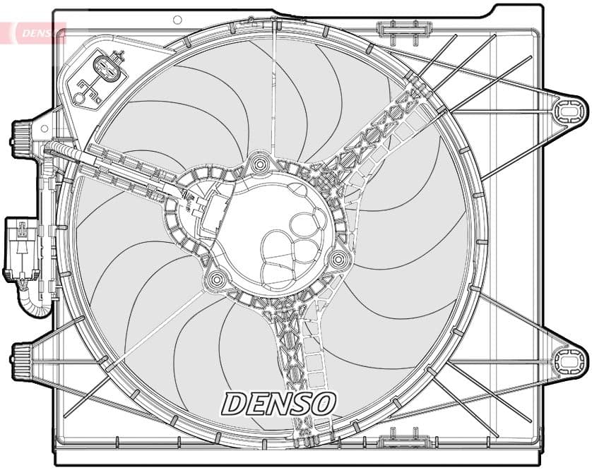 Ventilators, Motora dzesēšanas sistēma DENSO DER09096 1