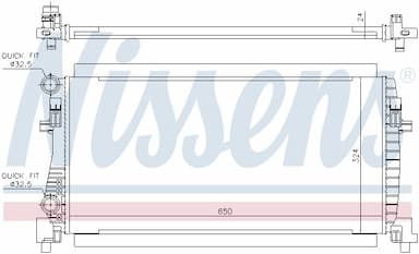 Radiators, Motora dzesēšanas sistēma NISSENS 65317 5