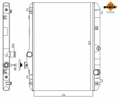 Radiators, Motora dzesēšanas sistēma NRF 53582A 1