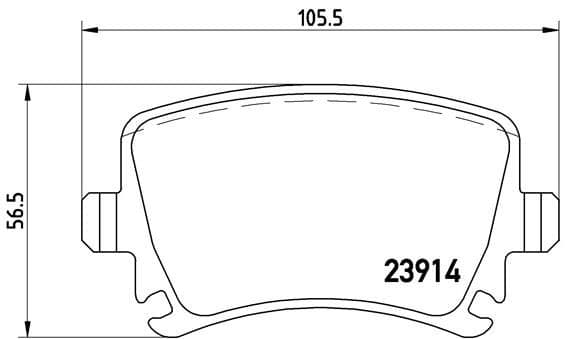 Bremžu uzliku kompl., Disku bremzes BREMBO P 85 095 1