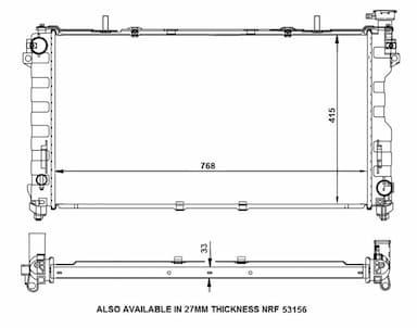 Radiators, Motora dzesēšanas sistēma NRF 56133 1