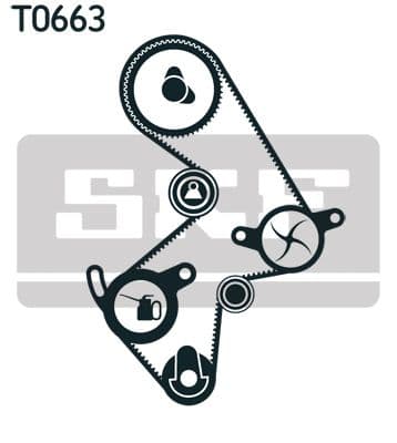 Ūdenssūknis + Zobsiksnas komplekts SKF VKMC 91003 2