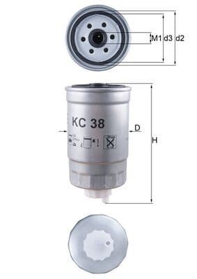 Degvielas filtrs KNECHT KC 38 1