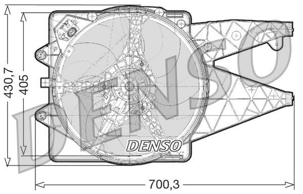 Ventilators, Motora dzesēšanas sistēma DENSO DER01020 1