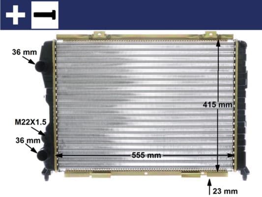 Radiators, Motora dzesēšanas sistēma MAHLE CR 1408 000S 1