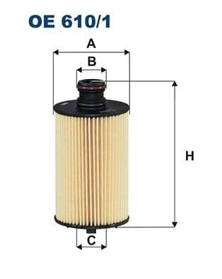 Eļļas filtrs FILTRON OE 610/1 1