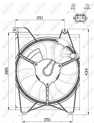 Ventilators, Motora dzesēšanas sistēma NRF 47515 3