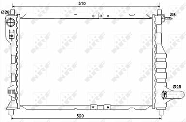 Radiators, Motora dzesēšanas sistēma NRF 53068A 1