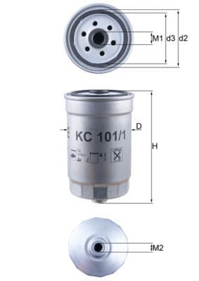 Degvielas filtrs KNECHT KC 101/1 1