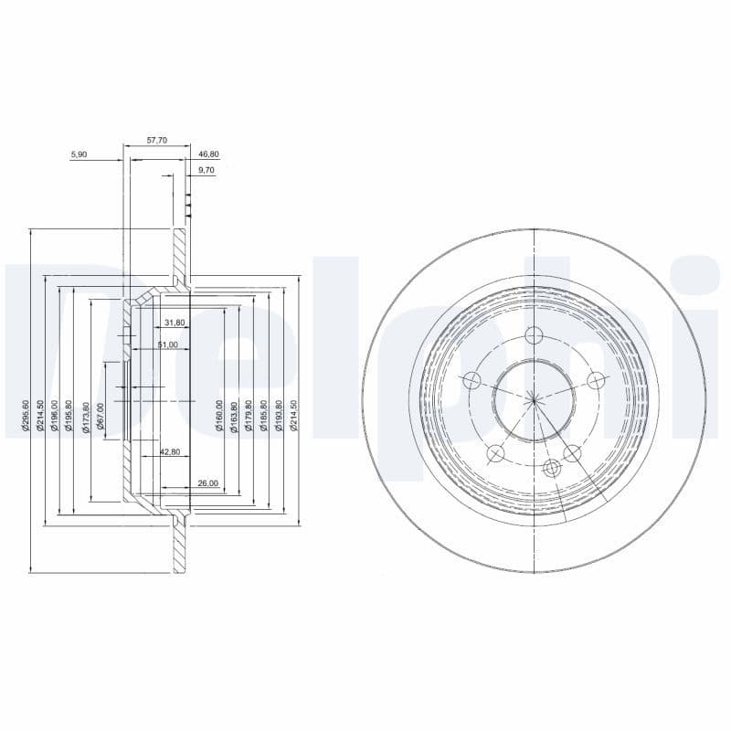 Bremžu diski DELPHI BG4063C 1