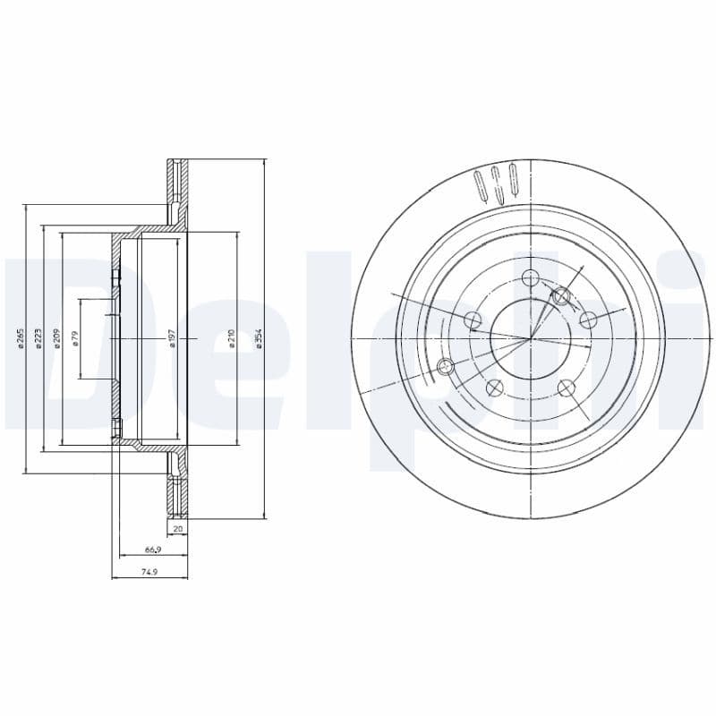 Bremžu diski DELPHI BG4021C 1