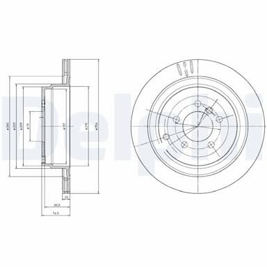 Bremžu diski DELPHI BG4021C 1