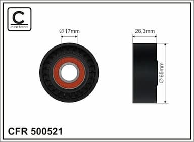 Spriegotājrullītis, Ķīļrievu siksna CAFFARO 500521 1