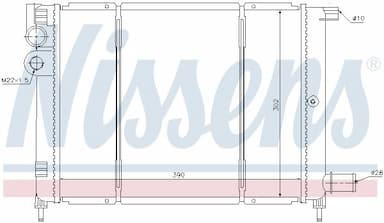 Radiators, Motora dzesēšanas sistēma NISSENS 61397 5