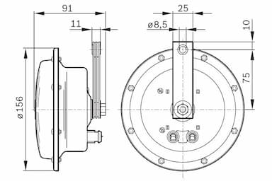 Skaņas signāls BOSCH 0 986 AH0 203 5