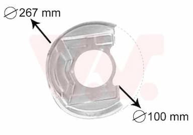 Dubļu sargs, Bremžu disks VAN WEZEL 3730371 1