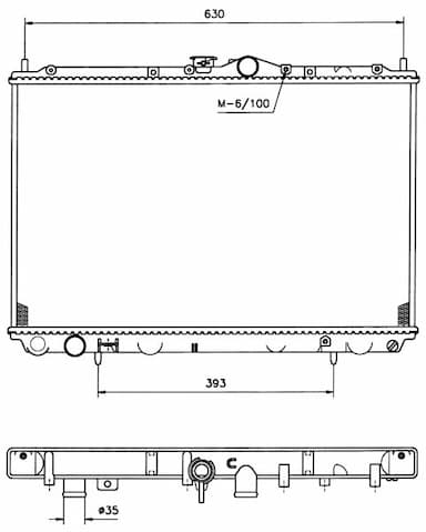 Radiators, Motora dzesēšanas sistēma NRF 519517 5